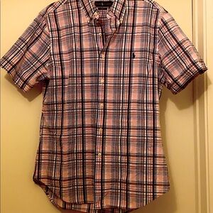 Polo Pink Multi color short sleeve shirt